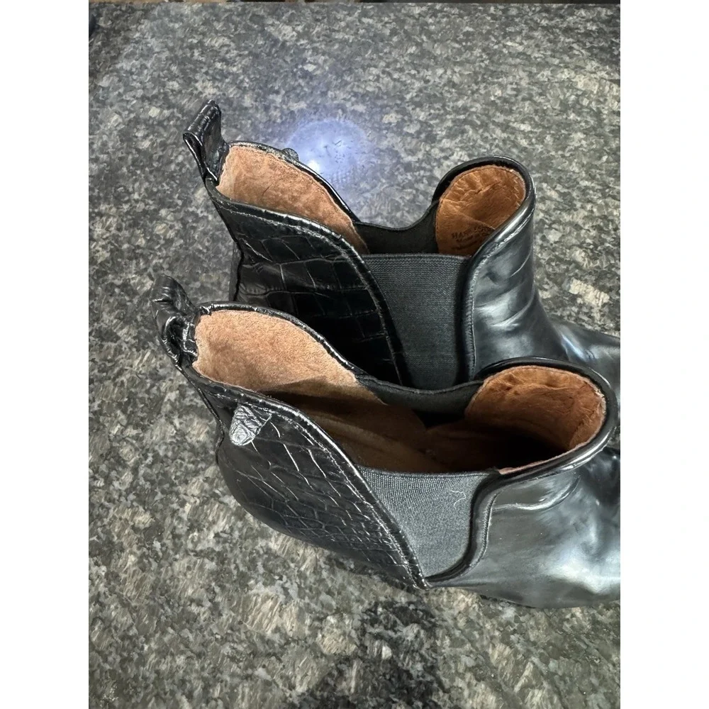 Jeffrey Campbell Ibiza Harrison Leather Calfskin Wedge Platform Boots.‎ Sz 9